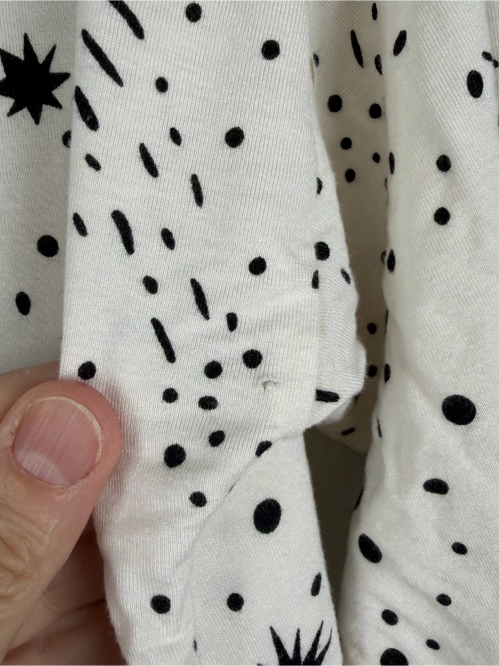 Soma Cool Nights Long Sleeve Nightgown, Stargazer Grand Medium Ivory Pajamas - Picture 4 of 12